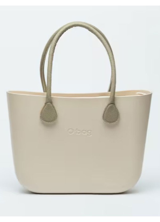 Geantă dama, O bag, Tote, crem, 39x31x14cm