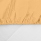 Cearsaf de pat cu elastic Nature Heinner Home 160x200x30 cm, 100% bumbac 144TC, galben