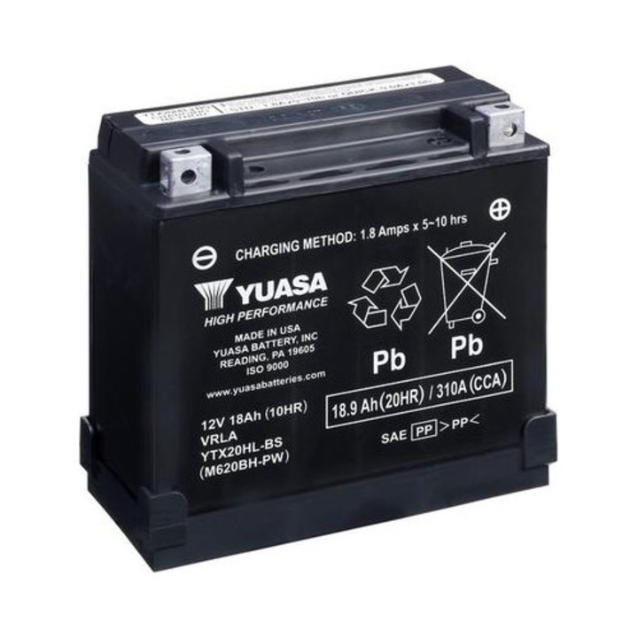 Акумулатор за кола Yuasa YTX20HL-BS-PW, 12V, 18Ah, 310A
