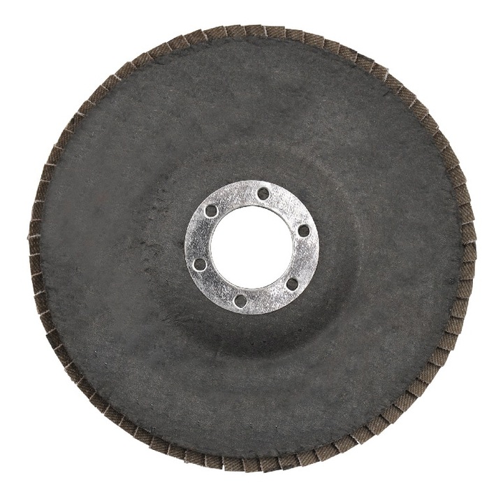 Homlokoldali lamellás tárcsa, univerzális illeszkedés, 125mm, P80, alumínium-oxid, fémhez