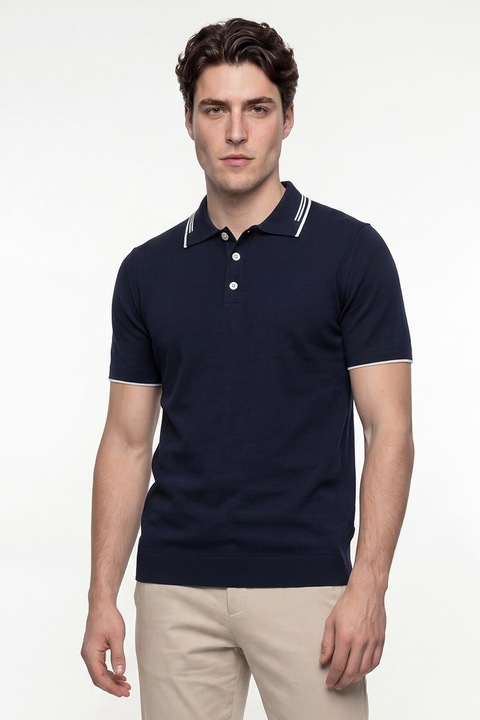 Felix Hardy, Tricou polo din bumbac, Bleumarin