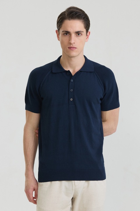 Felix Hardy, Tricou polo cu maneci raglan, Bleumarin