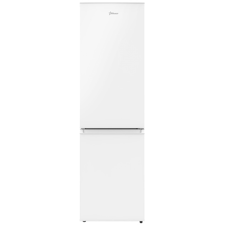 Комбиниран хладилник STARCREST SC-170WH-E, 170 л, клас E, Less Frost, регулируем термостат, LED осветление, регулируеми крачета, обръщаеми врати, височина 151, 8 см, бял