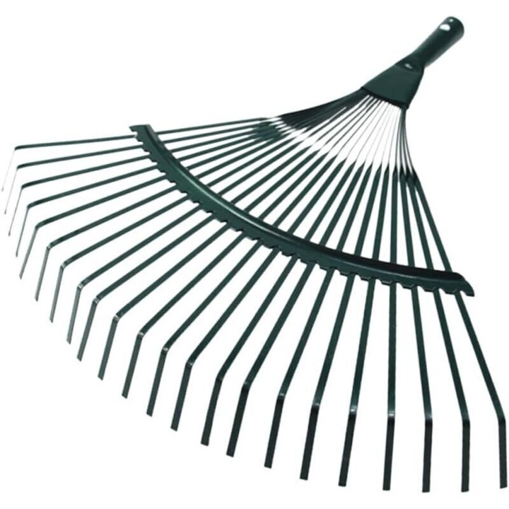 Greble metalica cu 22 de dinti pentru curatarea gradinii, durable, set