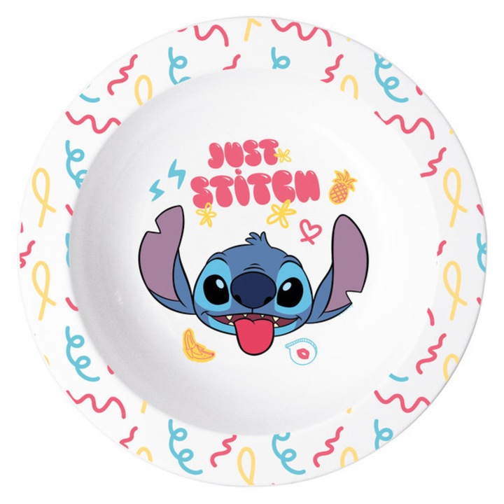 Műanyag Stitch mélytányér