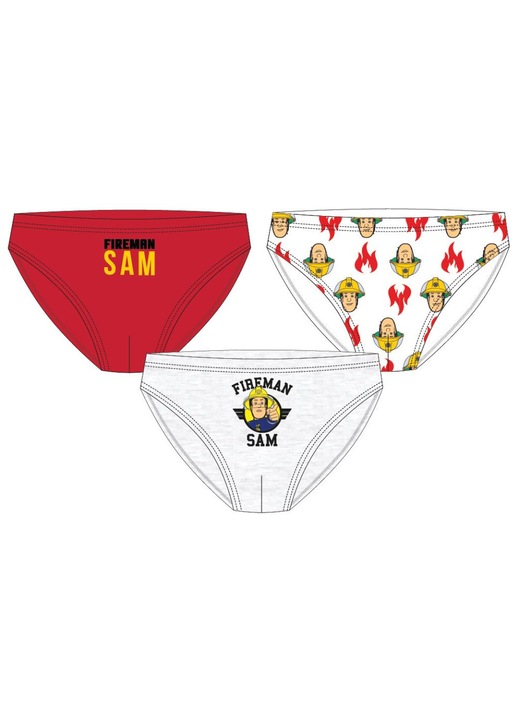 Sam a tűzoltó Flame gyerek fehérnemű, alsó 3 darab/csomag 7 - 8 év / 122 - 128 cm