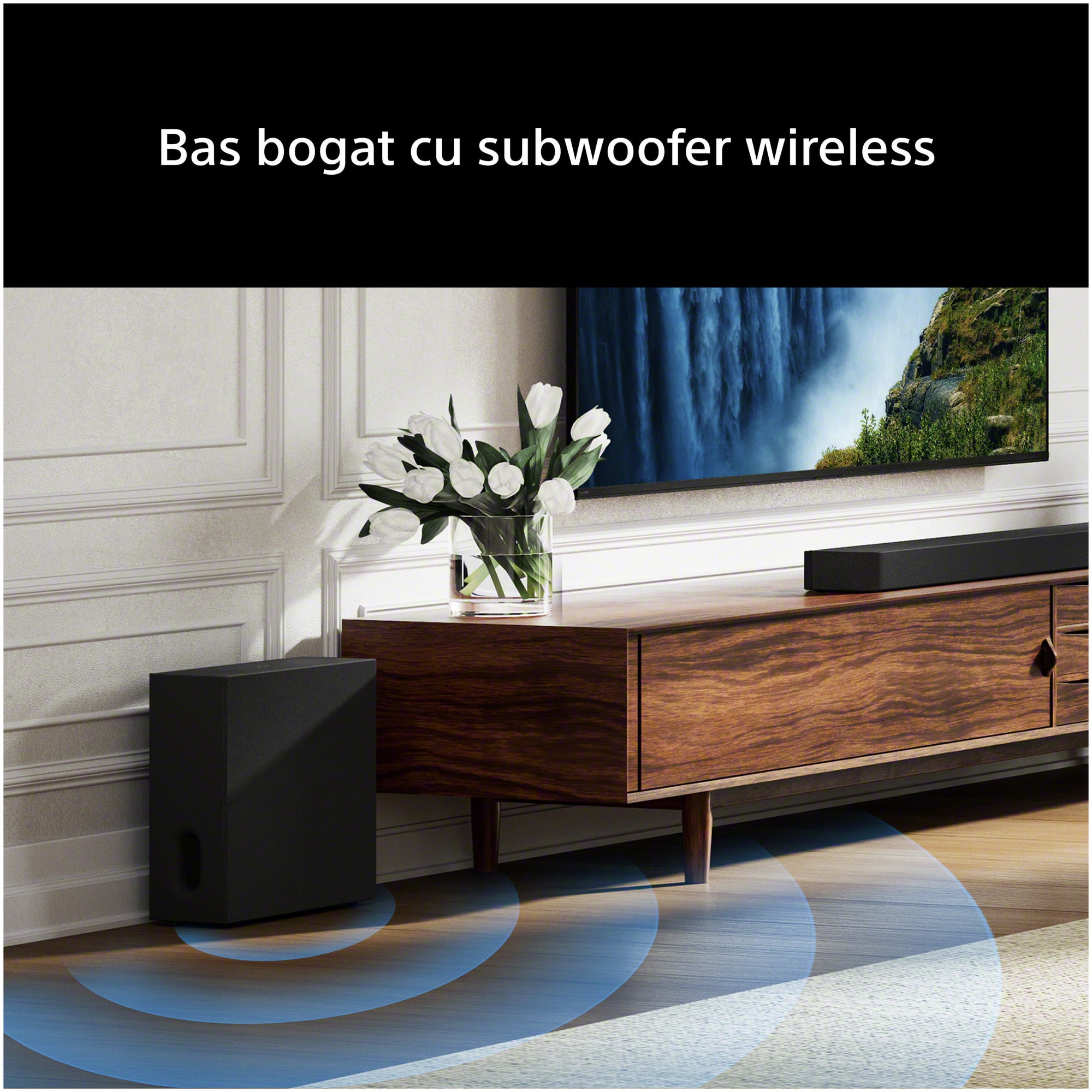 Soundbar Sony BRAVIA Theatre Bar 7 + Sub 7, 5.1.2ch, 505W, Dolby Atmos, DTS:X, 360 Spatial Sound Mapping, Voice Zoom 3, Bluetooth, Negru