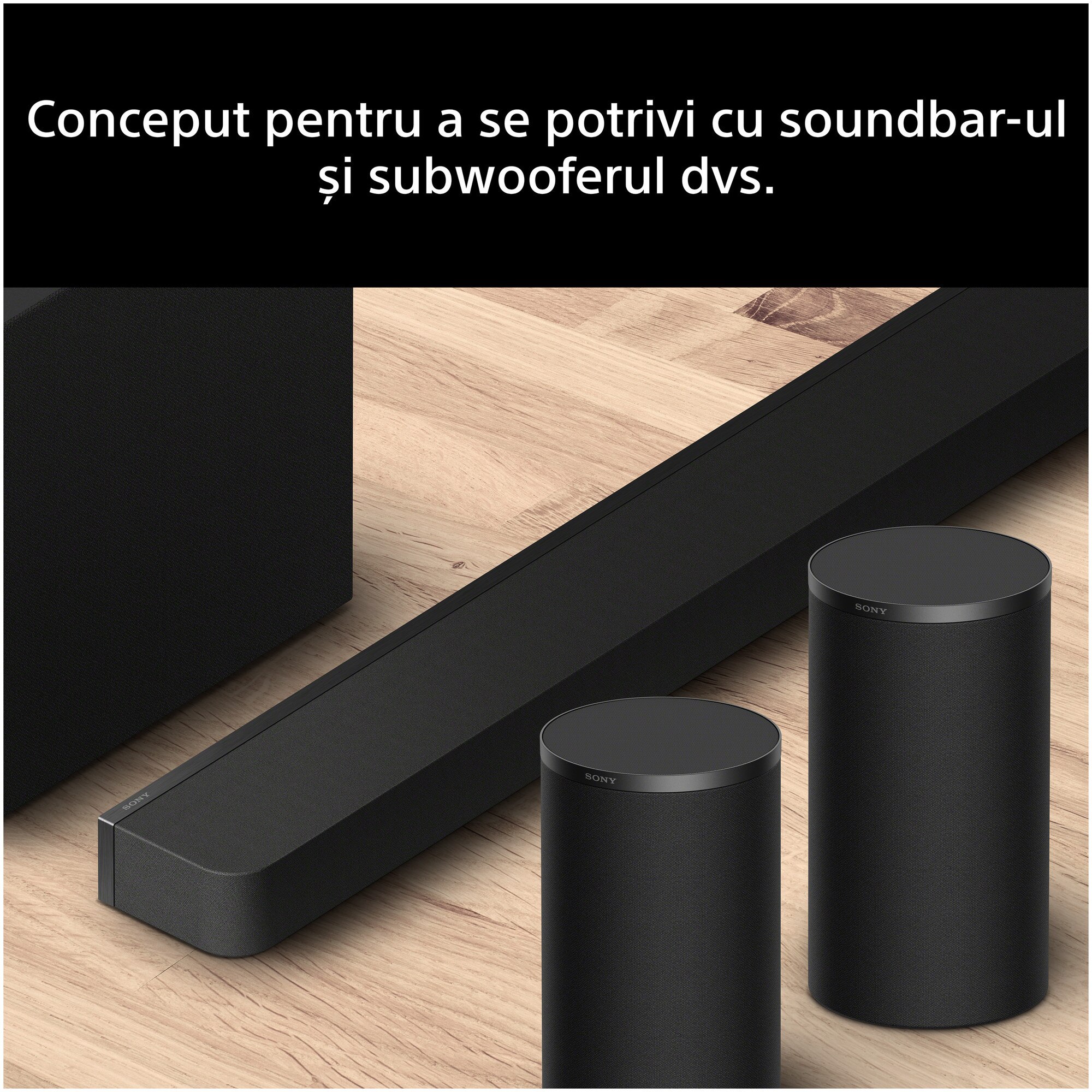Kit surround Sony BRAVIA Theatre Rear 9 SA-RS9, 180W, 6ch, Wireless, Negru