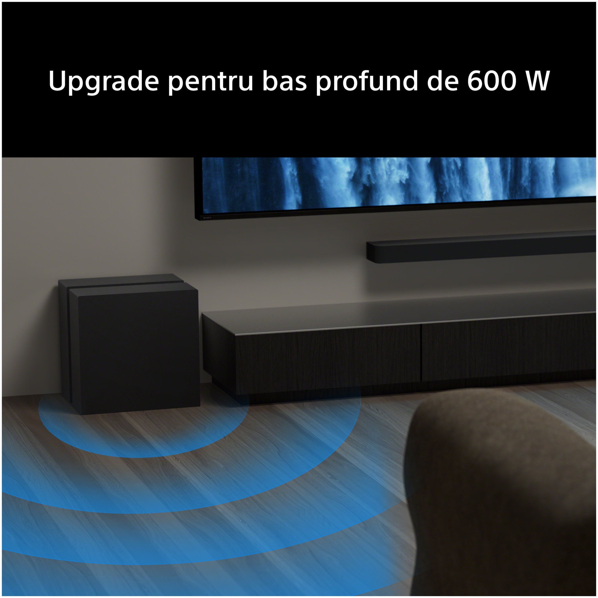 Subwoofer Sony BRAVIA Theatre Sub 9 SA-SW9, 2ch, 600W, Wireless, Negru