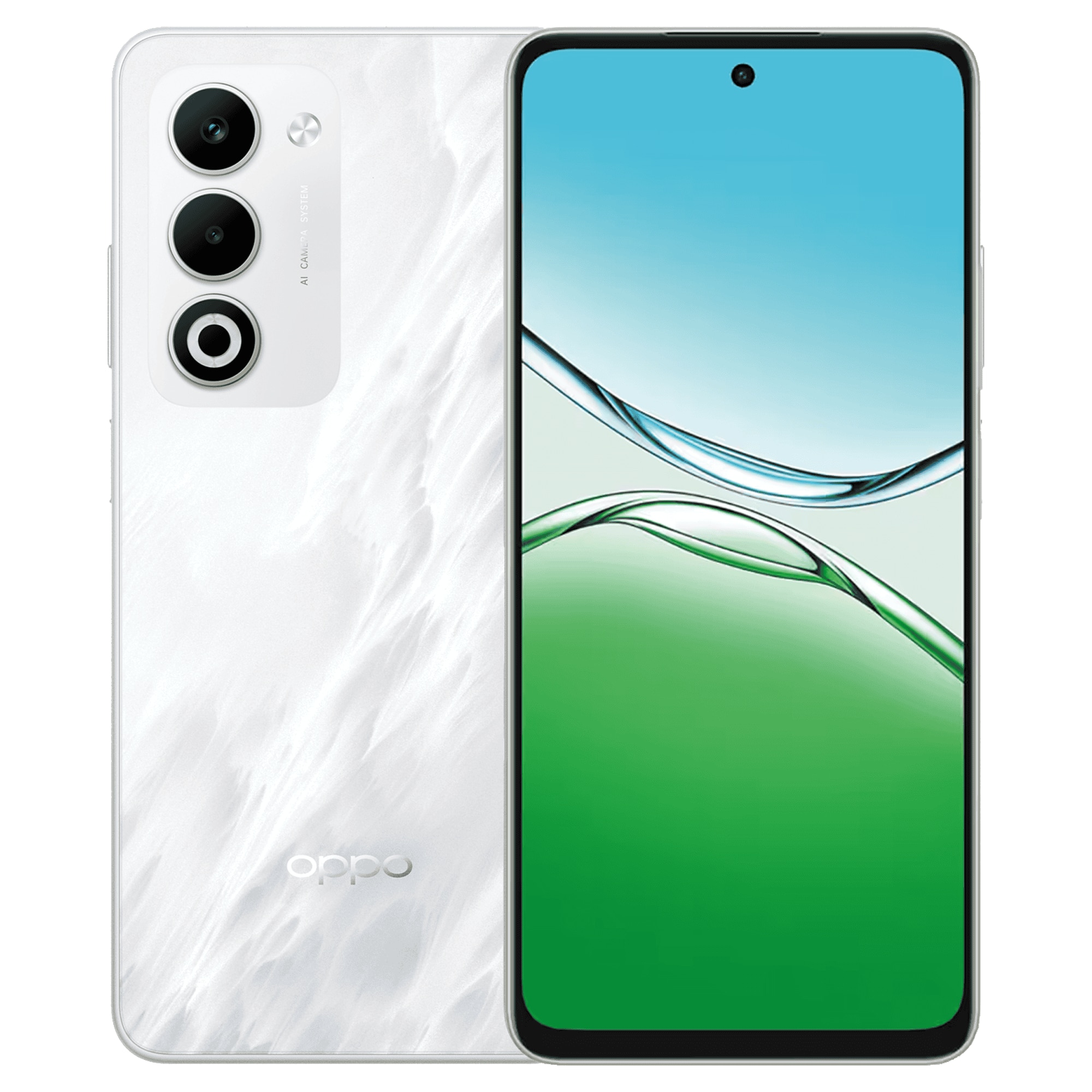 Telefon OPPO A5m 4G Dual SIM, 8GB RAM, 256GB, Baterie 6000mAh-Incarcator 45W SUPERVOOC Suplimentar, Misty White
