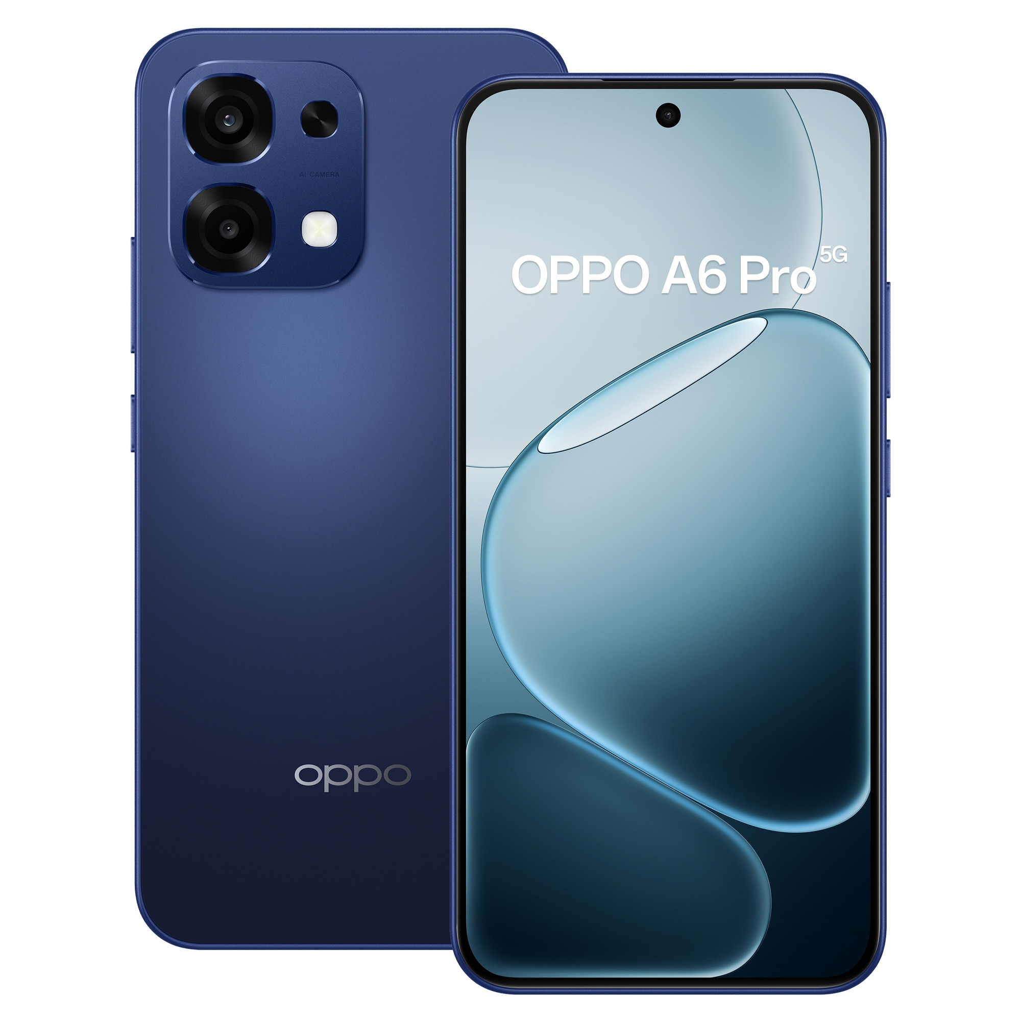 Telefon mobil OPPO A6 Pro, 256GB, 8GB RAM, 5G, Dual SIM, Baterie 6500 mAh, Camera AI, Albastru Stelar+Incarcator OPPO SUPERVOOC 45W Alb