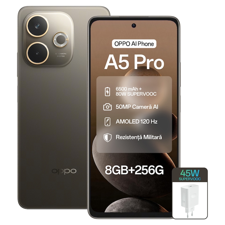 CUBOT Kingkong ES, Android 14 16GB RAM + 128GB ROM, camera 48MP, display 6,56'', baterie 5100mAh, Dual SIM 4G, impermeabil IP68/IP69K, Portocalie