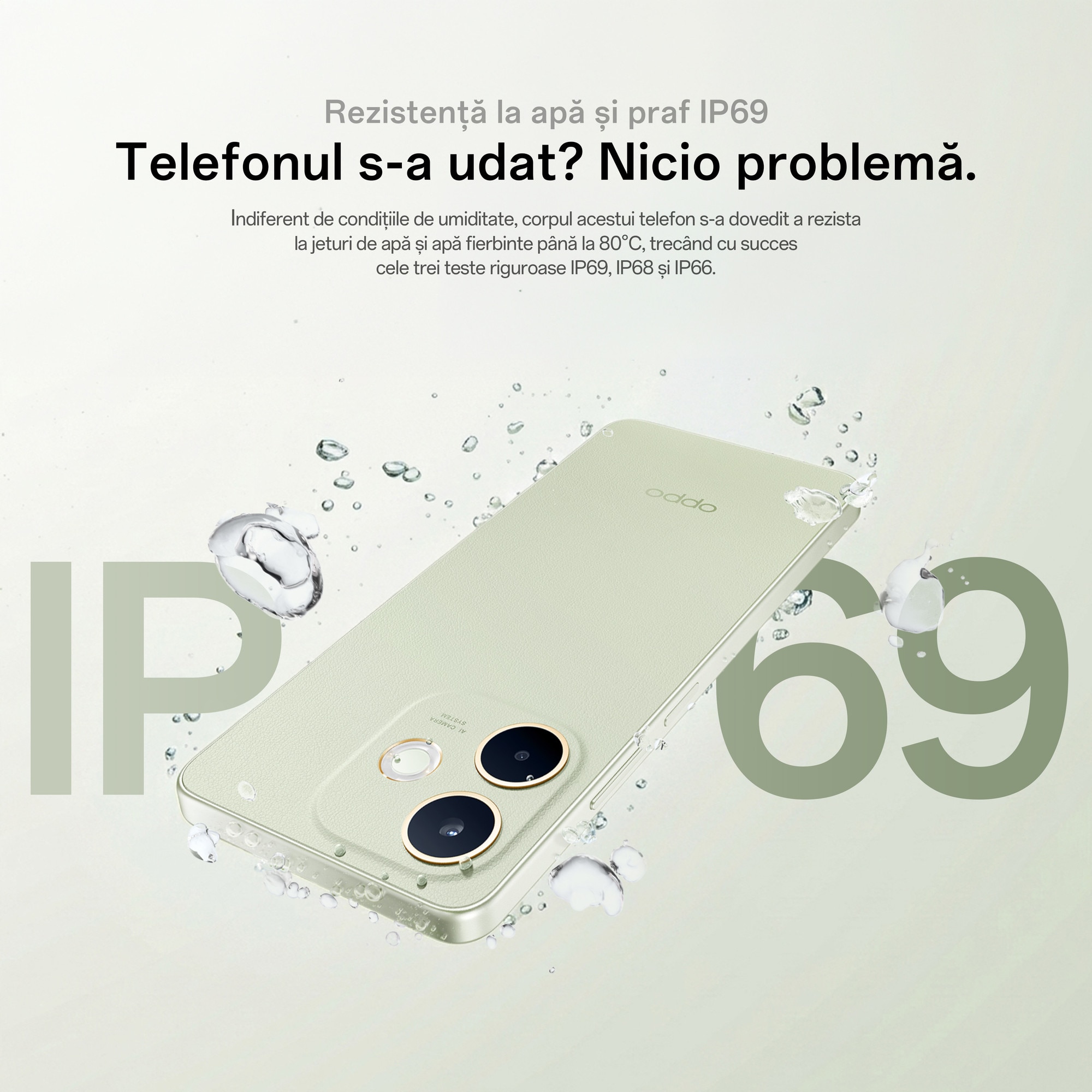 Telefon mobil OPPO A5 Pro, 256GB, 8GB RAM, 5G, Dual SIM, Baterie 5800 mAh, Camera AI, Verde+ Incarcator OPPO SUPERVOOC 45W Alb