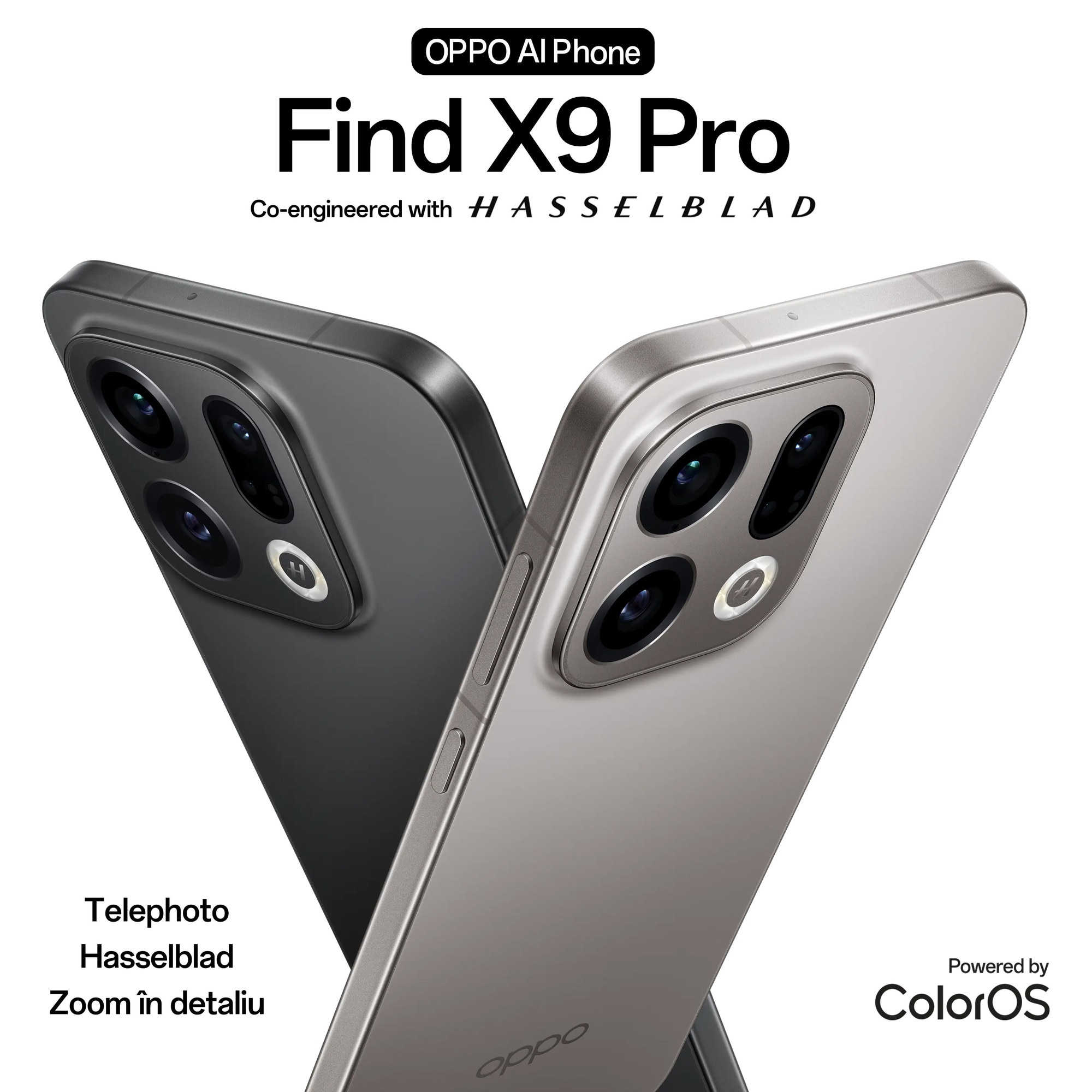 Telefon mobil OPPO Find X9 Pro, 512GB, 16GB RAM, 5G, Dual SIM