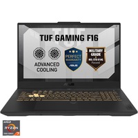 Laptop Gaming ASUS TUF A17 FA707NUG cu procesor AMD Ryzen™ 7 7445HS pana la 4.70 GHz, 17.3", FHD 144Hz, 16GB DDR5, 2TB SSD, GeForce RTX 4050 6GB, No OS, Mecha Gray