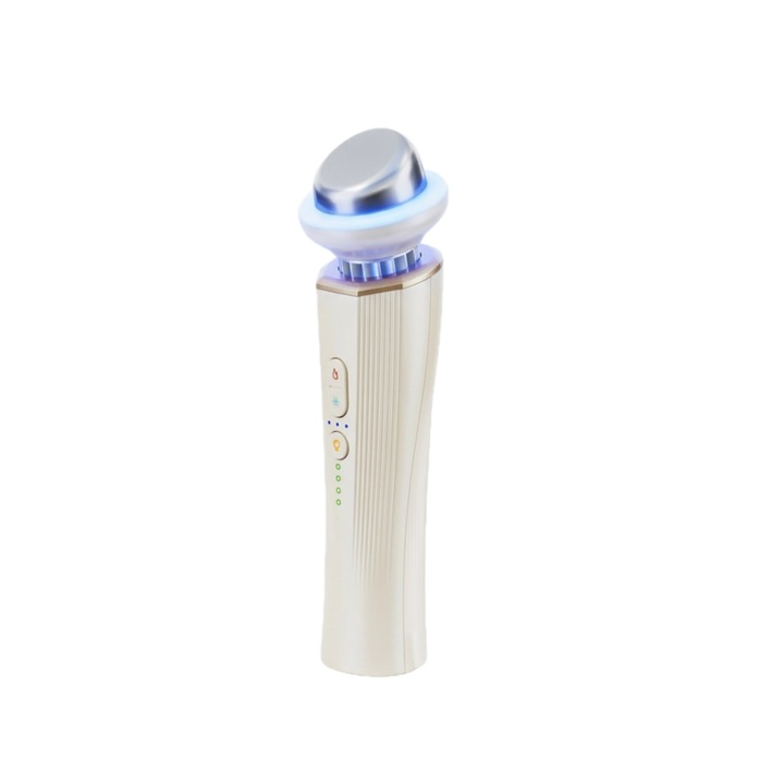 Aparat de masaj pentru ochi, 4 trepte de reglare, 1,5 W, 1200 mAh, terapie cu lumina, functie de incalzire si racire, ORBER, incarcare prin portul Type-C, potrivit pentru ingrijirea fetei si a ochilor, ABS, 157 mm × 44 mm × 44 mm, alb