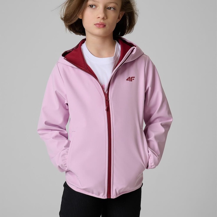 Geaca Softshell 4F F478 Fete, roz