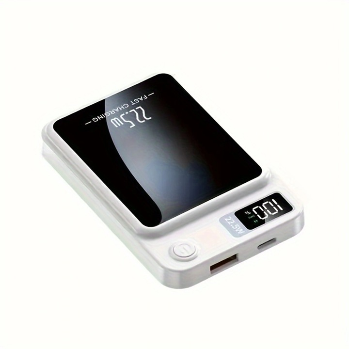 Power bank General Mini 10000mAh mágneses vezeték nélküli fekete USB-C