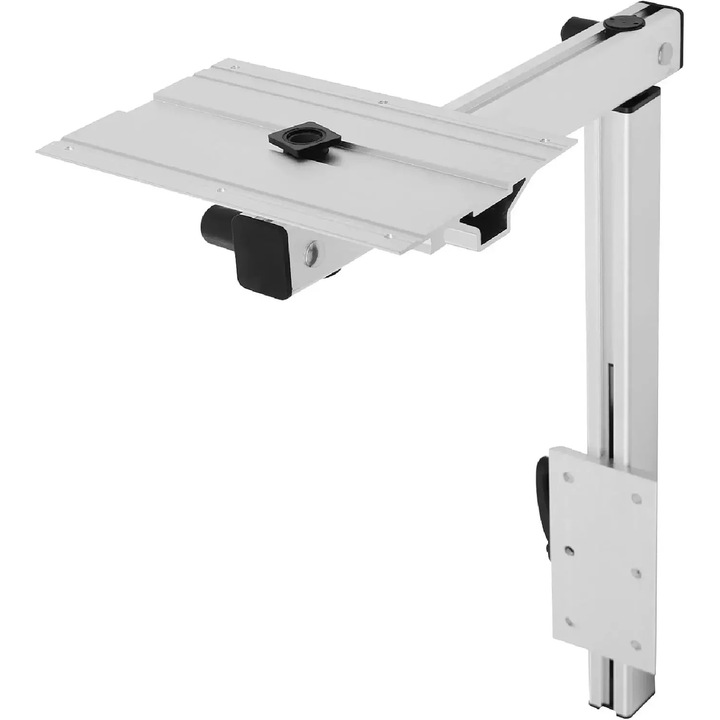 Краче за маса за каравани и лодки, DX0052, Натоварване 50 кг, Регулиране на височината 17 см, Разглобяемо, Алуминиева сплав, Анодизирано, Сребристо