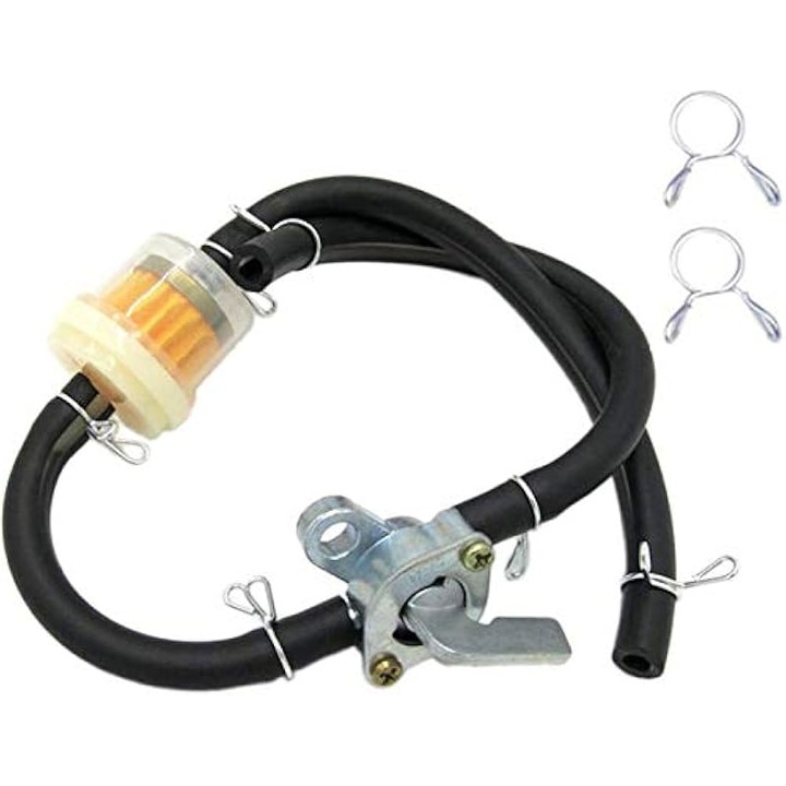 Robinet universal de benzina, supapa de inchidere a combustibilului, filtru de combustibil, furtun de alimentare cu combustibil pentru ATV-uri de 50 70 90 110 125 150cc, piesa de schimb pentru motorul generatorului de gaz