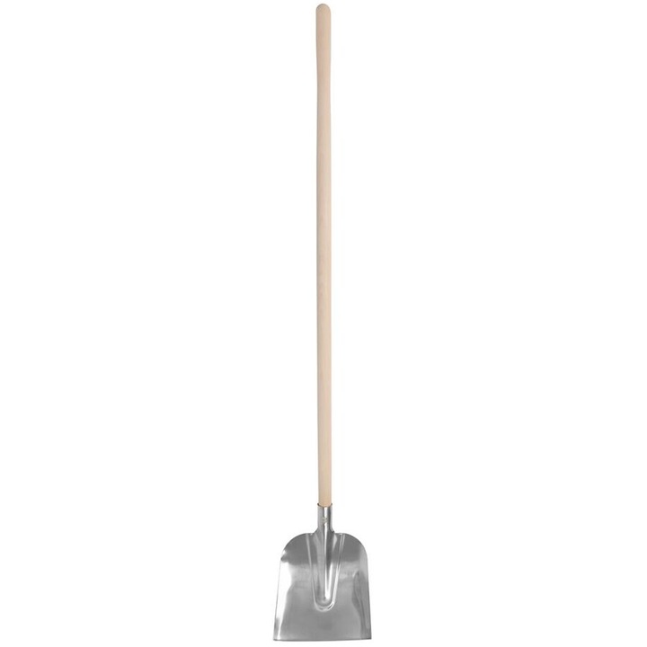 Лопата от неръждаема стомана, с дървена дръжка, 32.5x24x150 см, Strend Pro Premium