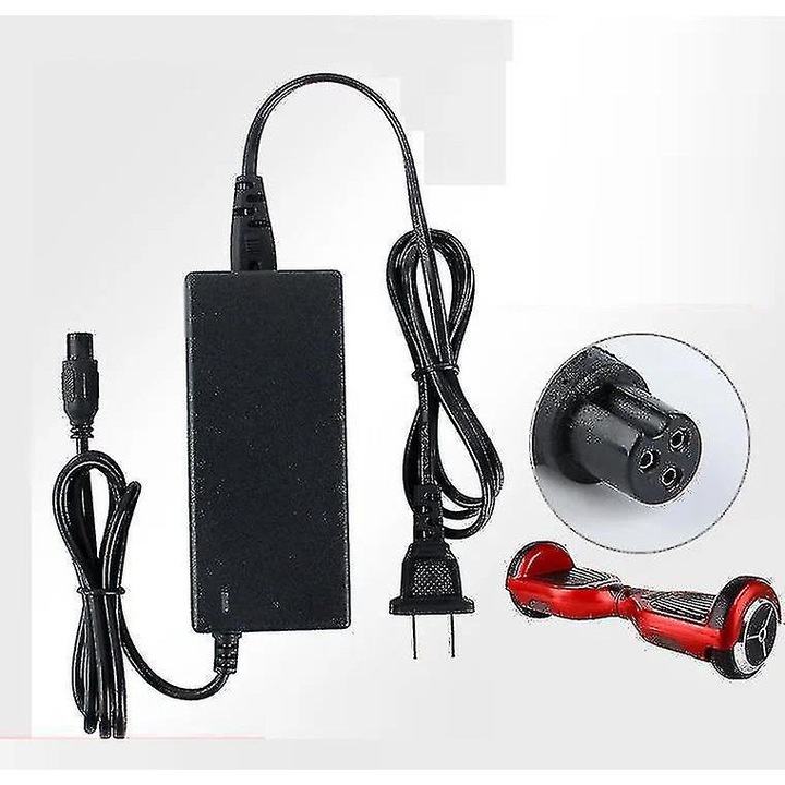 Incarcator 36V pentru masinute electrice, cu LED-uri, priza EU