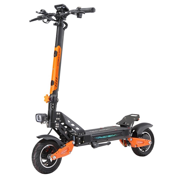 Trotinetă electrică Halo Knight T102, motor 1200W, baterie 52V 21Ah, anvelope 10 inch, viteză maximă 50 km/h