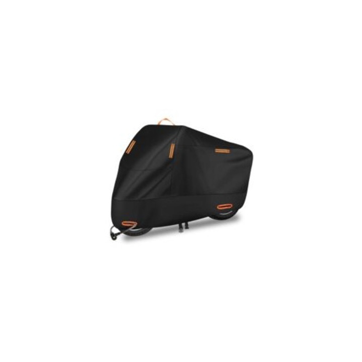 Husa motocicleta 210D, impermeabila, protectie UV, cu benzi reflectorizante, set M/L/XL/XXL/XXXL/XXXXL