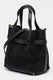 Chiara Canotti, Geanta tote din piele intoarsa cu accesoriu detasabil, Negru