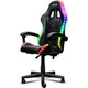 Геймърски стол Trust GXT 704 Roniq RGB, 5 колела, газов амортисьор клас 3, регулируем на височина, материал PU кожа, максимално поддържано тегло 110 кг, черен