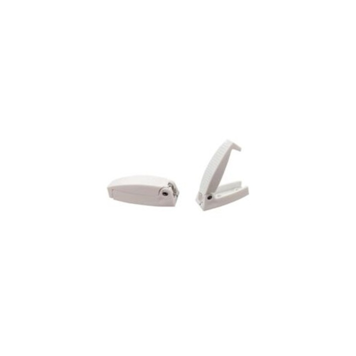 Incuietoare pentru usi rulote, material ABS, alb, set accesorii