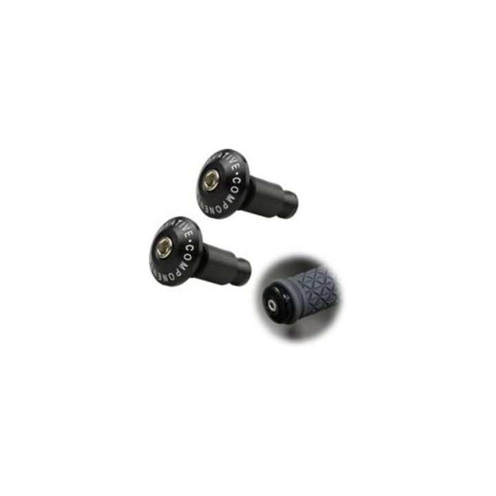 Capace de capat pentru ghidon motocicleta, aluminiu, 22mm, design unic, protectie si stil, set