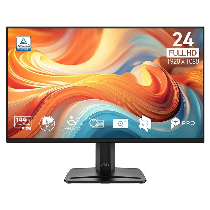 Monitor LED Msi 23,8" PRO MP245, Full HD, 144Hz, Negru