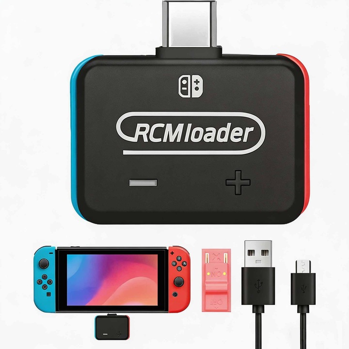 Зарядно устройство RCM за Nintendo Switch, преносим инструмент за отстраняване на грешки XONGSOR® за Switch, вграден Atmosphere, ReiNX и SXOS, съвместим със системи Windows / Mac OS / Linux / Android