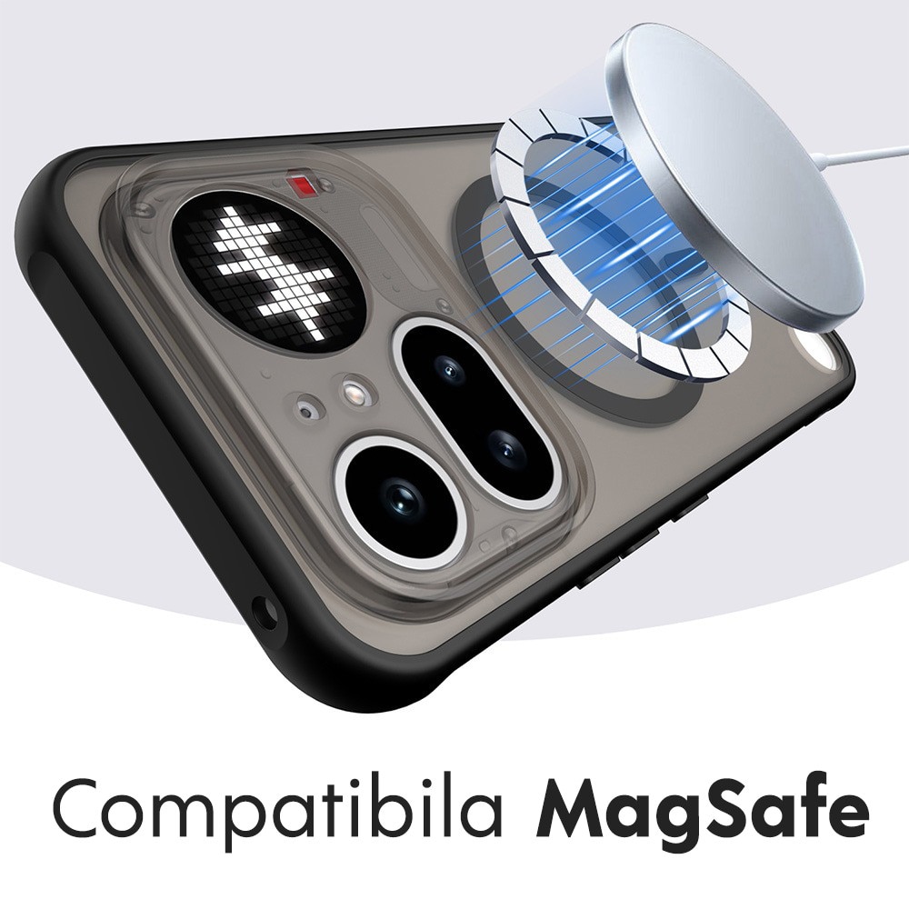 Husa pentru Nothing Phone (4a) Pro Daden® HaloFrost, MagSafe, Antisoc, Calitate Premium, Negru