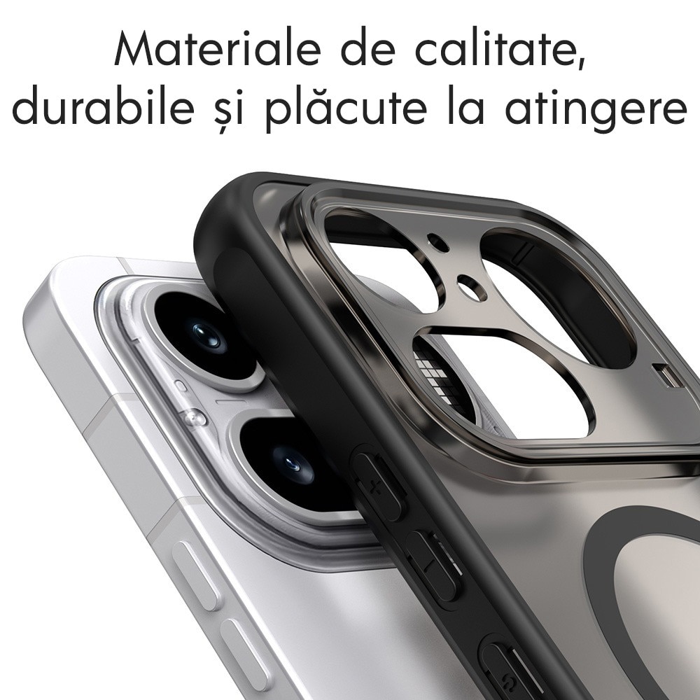 Husa pentru Nothing Phone (4a) Pro Daden® HaloFrost, MagSafe, Antisoc, Calitate Premium, Negru