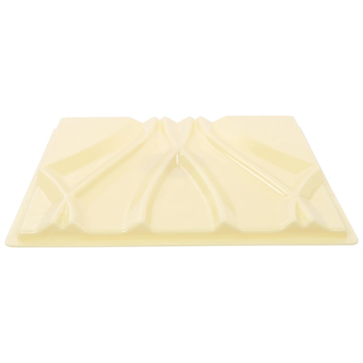 Matrita Perete 3D, Matrita Fundal Perete, Folie de Aluminiu, Pentru Peretele TV din Living, Galben Pal