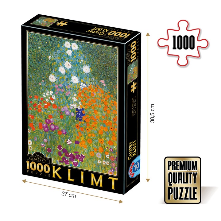 Puzzle Gustav Klimt - Puzzle adulti 1000 piese - Farm Garden
