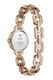GUESS, Ceas quartz cu logo, Auriu rose