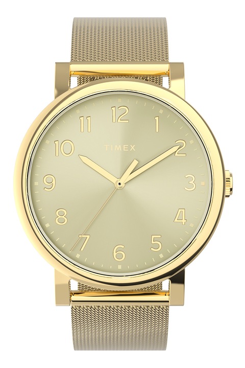 Timex, Ceas cu bratara-plasa din otel inoxidabil Trend Originals- 38mm, Auriu