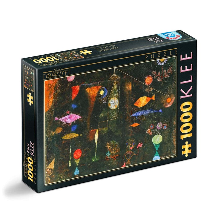 Puzzle Paul Klee - Puzzle adulti 1000 piese - Fish Magic /Magia pestilor