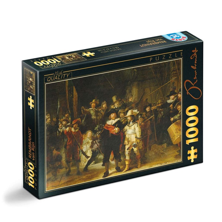 Puzzle Rembradt van Rijn - Puzzle adulti 1000 piese - The Night Watch