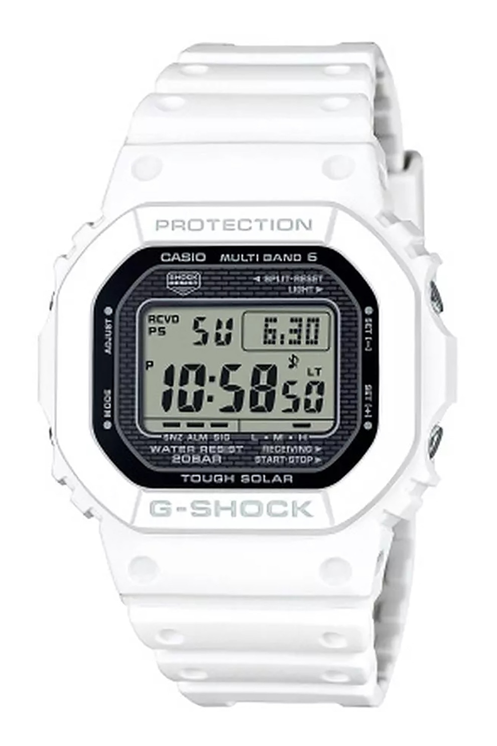 Casio, Ceas digital G-Shock, Alb - eMAG.ro