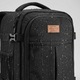 Раница за пътуване, Zagatto ZG1113, Ръчен багаж 40x30x20 см, Раница за пътуване със самолет, Съвместима с Wizz Air, Ryanair, Отваряне на 90 градуса, Прикрепяща се към куфар, Водоустойчива, Капацитет 24L, Черна