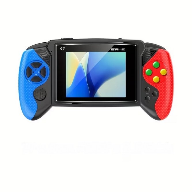 Consola de jocuri retro portabila S7 conexiune TV SkyTechs® ecran 3.5 inch 620 de jocuri baterie litiu reincarcabila, 1020mAh - rosu
