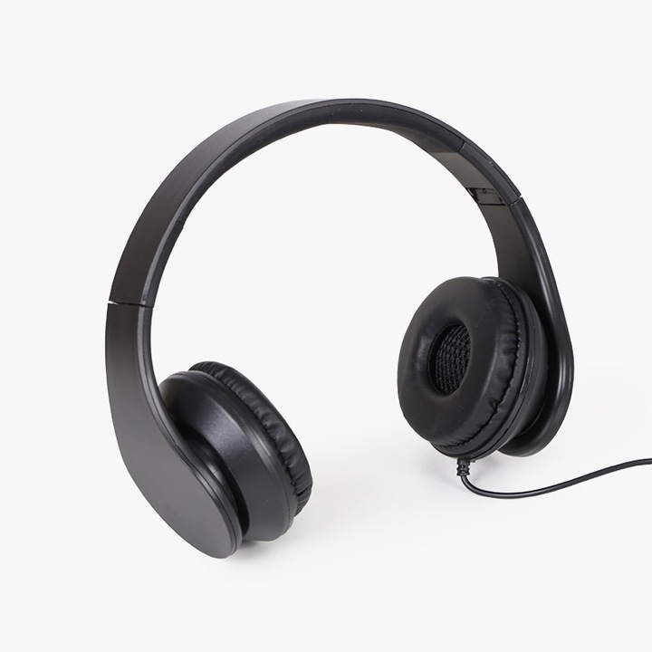 Casti Audio On Ear XITE DK 6000, Cu fir, Negru
