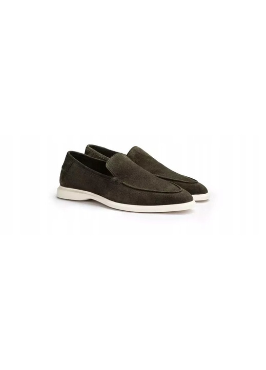Lloyd, Mocasini barbati Stride Flex, piele intoarsa, verde masliniu, 41, Maro