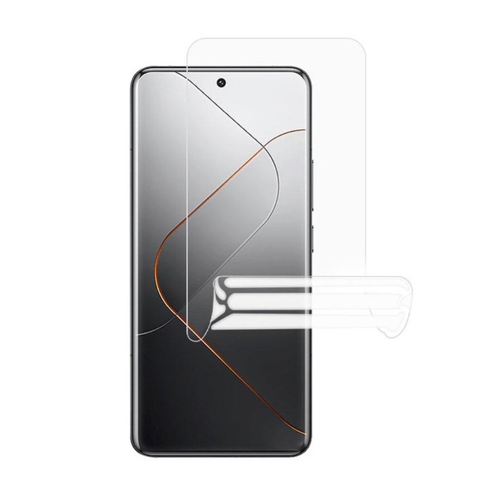 Folie Silicon Ecran pentru Oppo A6x 4G / A6x 5G, Silicon Hydrogel Regenerabil, Flexible Hydro-Crystal, Protectie Completa, Full Glue, Instalare usoara, Set complet pentru Instalare