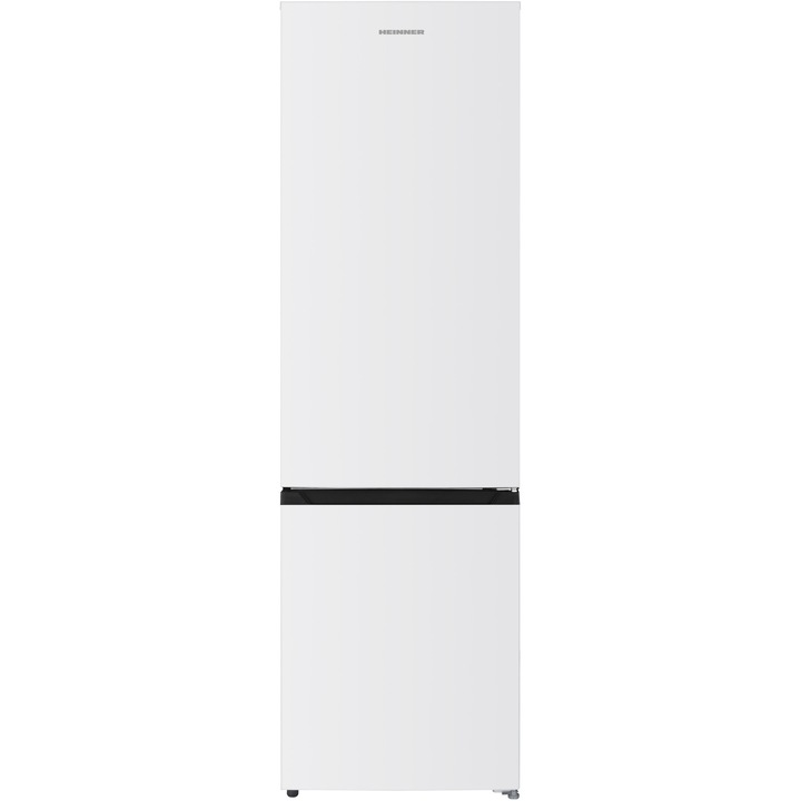 Combina frigorifica Heinner HCNF-HM326INVE++,326 l, Clasa E, No frost, Compresor Inverter, Panou control cu indicatoare led in interior, Control electronic, Functie super congelare, 2 sertare + tavita congelator, H 201 cm, Alb