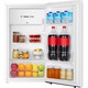 Frigider cu o usa Heinner HF-HS94E++, 94 l, Clasa E, Control mecanic cu termostat ajustabil, Lumina led, Raft din sticla, Compartiment fructe si legume, H 84.2 cm, Alb